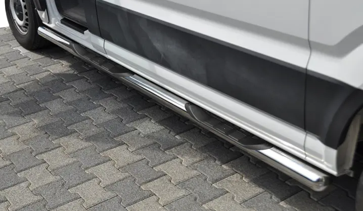 Бічні труби (2 шт., нерж) для Volkswagen Crafter 2016–