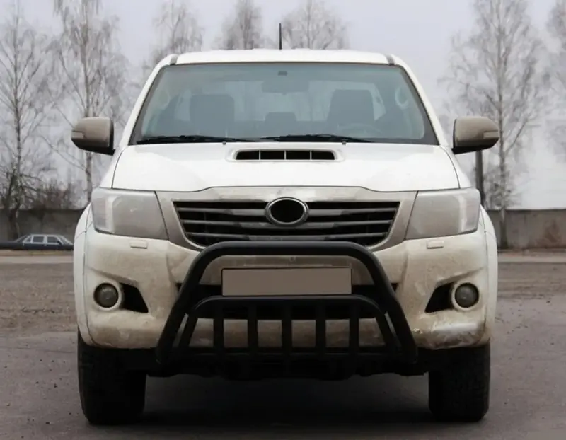 Кенгурятник WT002 Black (нерж.) для Toyota Hilux 2006–2015