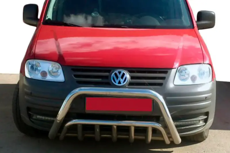 Кенгурятник WT002 (нерж) для Volkswagen Caddy 2004–2010