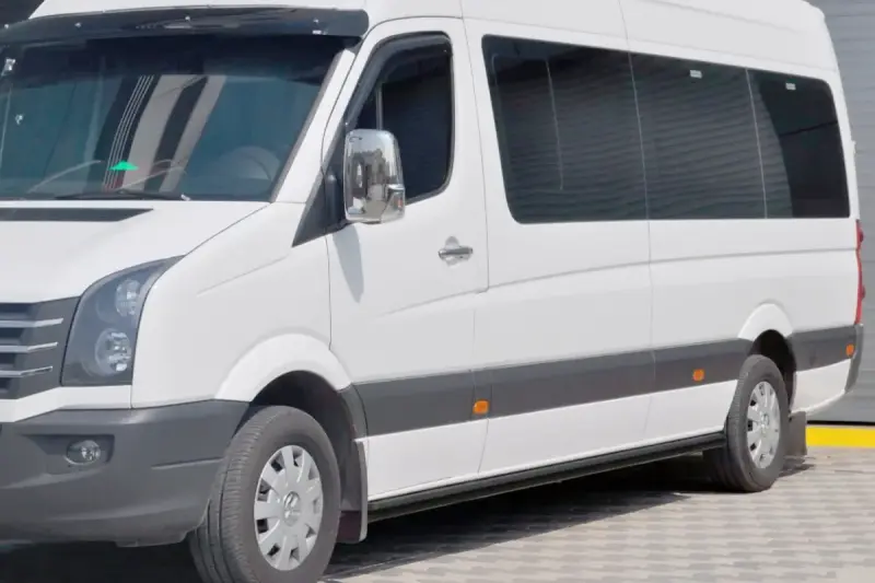 Бічні труби Black (2 шт., нерж.) для Volkswagen Crafter 2006–2016