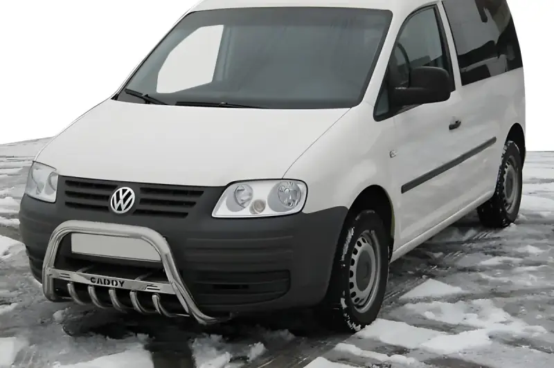 Кенгурятник WT003 (нерж) для Volkswagen Caddy 2004–2010