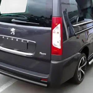 Задня дуга Black (нерж.) для Fiat Scudo 2007–2015
