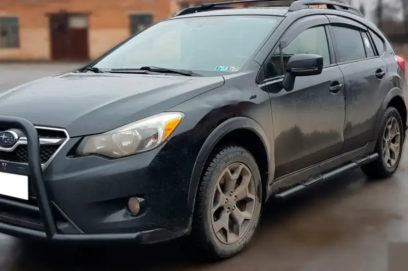 Бічні труби BB002 Black (2 шт., нерж.) для Subaru XV 2011–2017