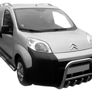 Кенгурятник QT006 (нерж.) для Fiat Fiorino/Qubo 2008–2024