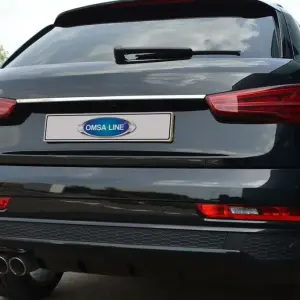 Хром планка над номером (нерж) для Audi Q3 2011–2019