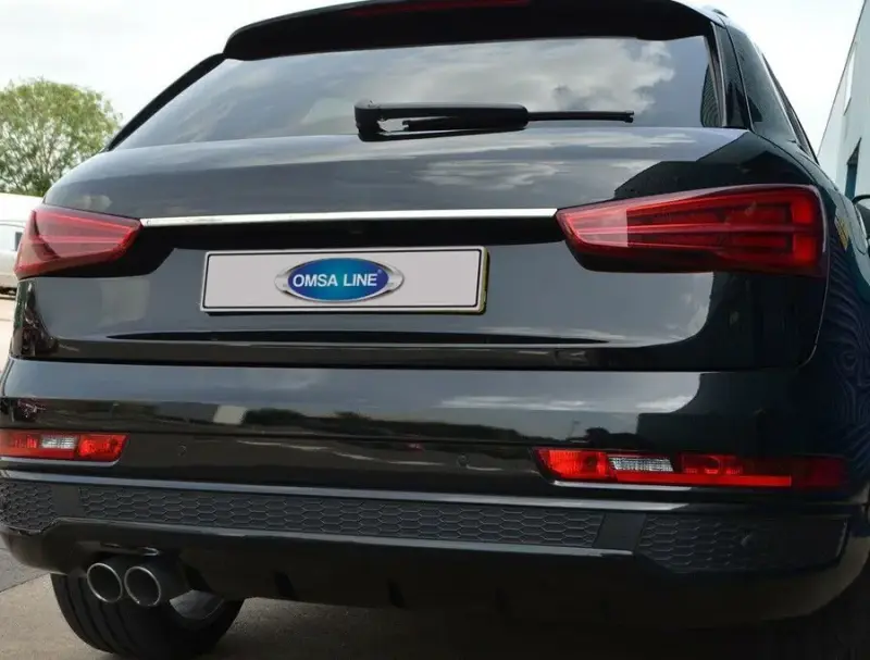 Хром планка над номером (нерж) для Audi Q3 2011–2019