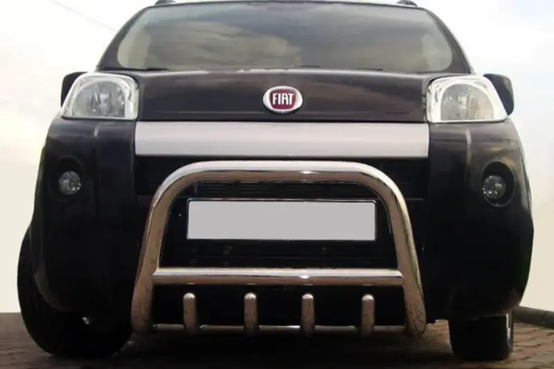 Кенгурятник QT006 (нерж) для Peugeot Bipper 2008–2017