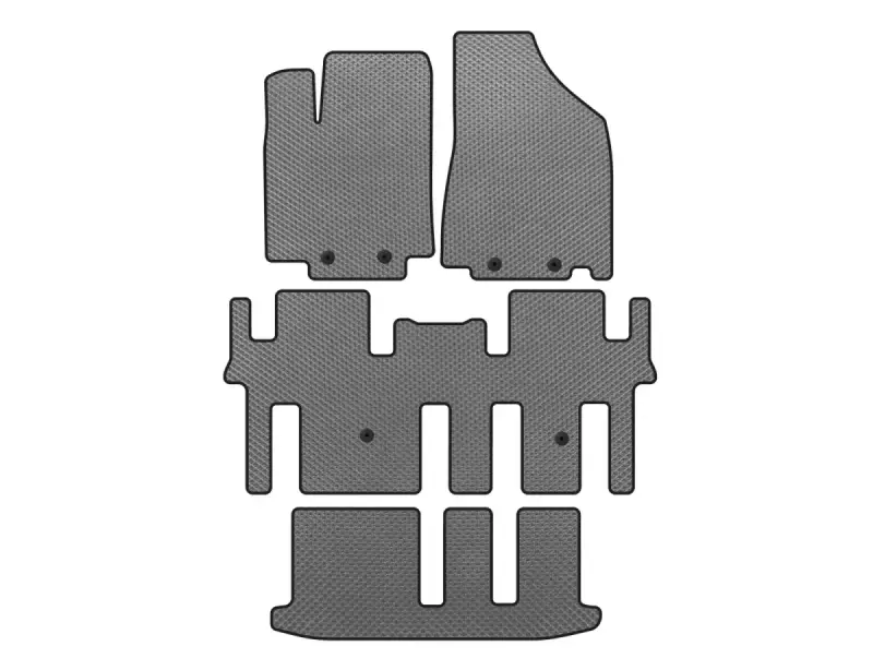 Килимки EVA (3 ряди, Сірий) для Nissan Pathfinder R52 2012–2021
