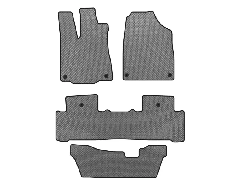 Килимки EVA (3 ряди, Сірий) для Acura MDX 2013–2020