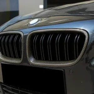Ніздрі M-Look (чорний глянцевий з карбоновим аквапринтом) для BMW 5 серія F10/F11 2010–2016