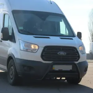 Кенгурятник WT003 Black (нерж.) для Ford Transit 2014–