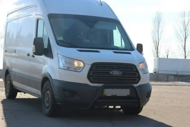 Кенгурятник WT003 Black (нерж.) для Ford Transit 2014–