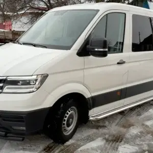 Передній захист ST085 Black (нерж) для Volkswagen Crafter 2016–