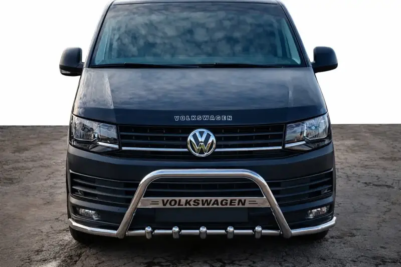 Кенгурятник WT004-ST (нерж) для Volkswagen T6 2015–2024