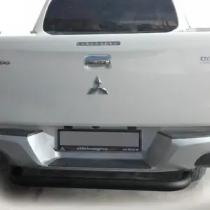 Задній захист AK007 Black (нерж) для Fiat Fullback 2016–