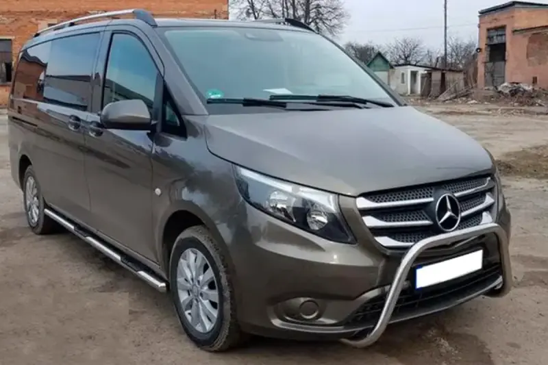 Кенгурятник WT006 (нерж.) для Mercedes-Benz Vito/V-class W447 2014–
