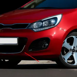Накладка на решітку для HB (нерж) для KIA Rio 2012–2017