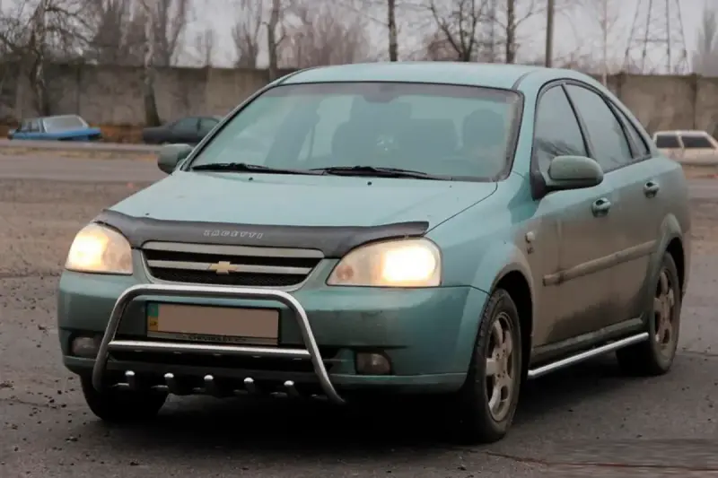 Передня дуга WT003 (60мм, нерж.) для Chevrolet Lacetti 2003–2024