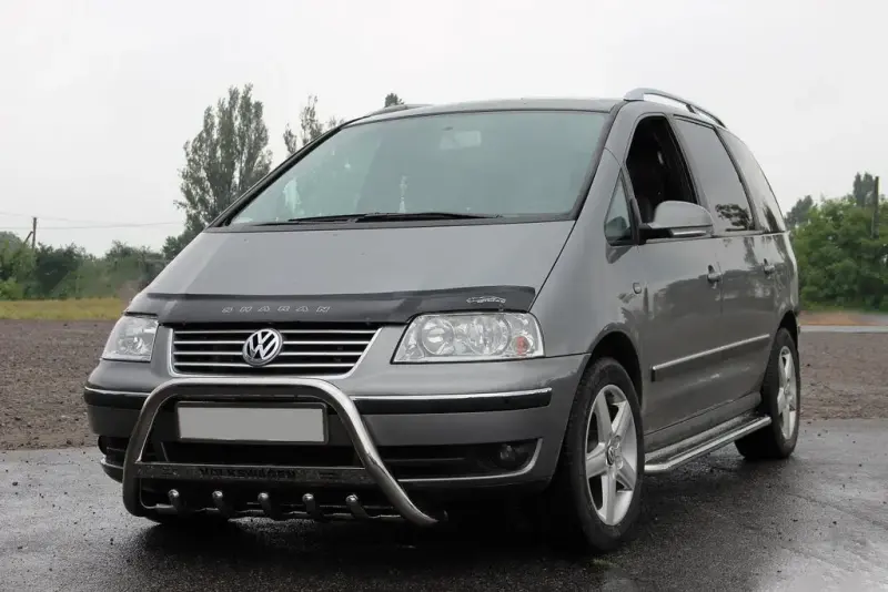 Кенгурятник WT004 (нерж) для Volkswagen Sharan 1995–2010