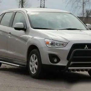 Кенгурятник WT003 Black (нерж.) для Mitsubishi ASX 2010–2023