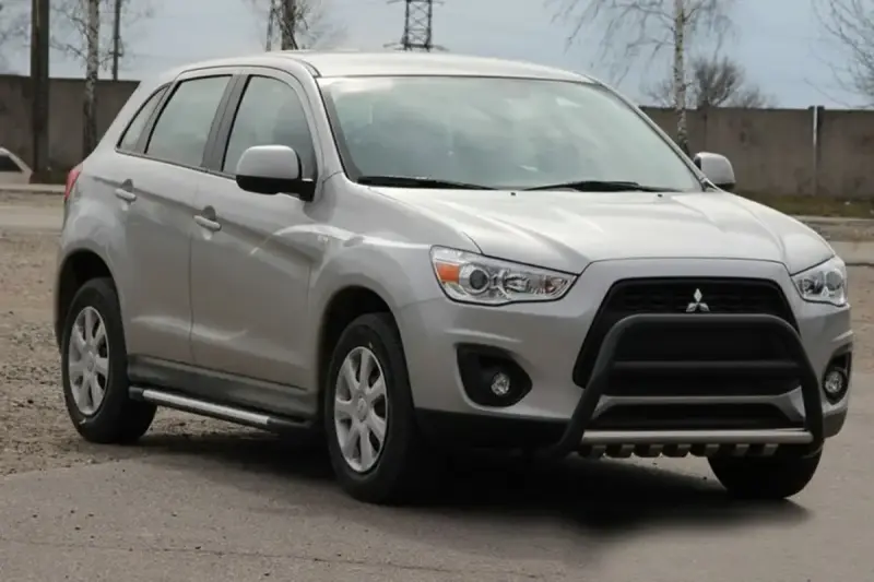 Кенгурятник WT003 Black (нерж.) для Mitsubishi ASX 2010–2023