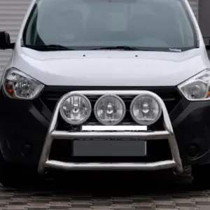 Кенгурятник WT022 (нерж.) для Dacia Dokker 2013–2022