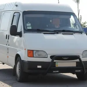 Кенгурятник WT006 Black (нерж) для Ford Transit 1991–2000