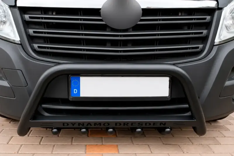 Кенгурятник WT004 Black (нерж) для Fiat Ducato 2006–2025