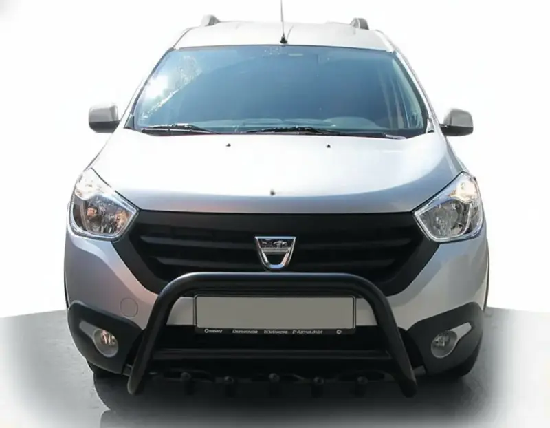 Кенгурятник WT003 Black (нерж.) для Dacia Dokker 2013–2022