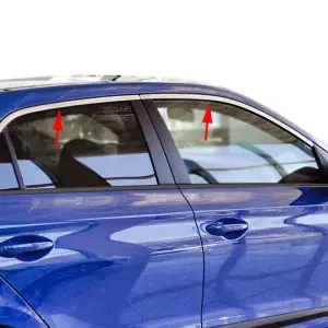 Верхні молдинги стекол (4 шт., Нерж) для Hyundai I-20 2014–2020