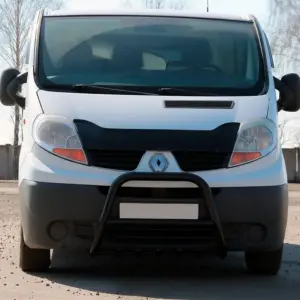 Кенгурятник QT-Spec Black (нерж.) для Opel Vivaro 2001–2015
