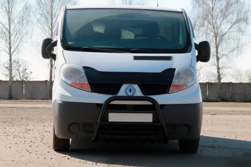 Кенгурятник QT-Spec Black (нерж.) для Opel Vivaro 2001–2015