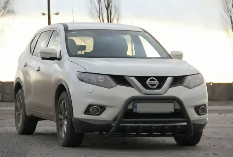 Кенгурятник WT003 Black (нерж) для Nissan X-trail T32/Rogue 2014–2021