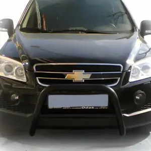 Передня дуга WT005 Black (нерж.) для Chevrolet Captiva 2006–2019