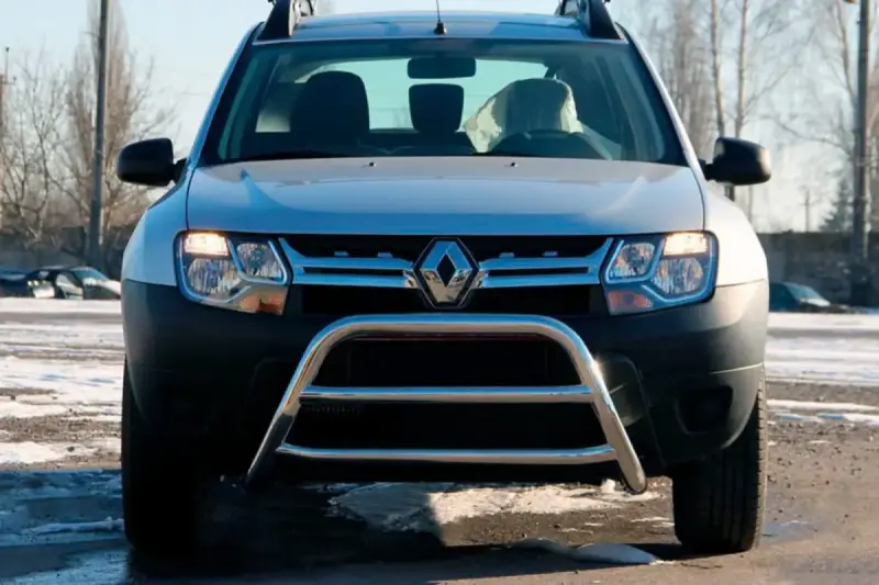 Кенгурятник WT022 (нерж) для Renault Duster 2008–2017