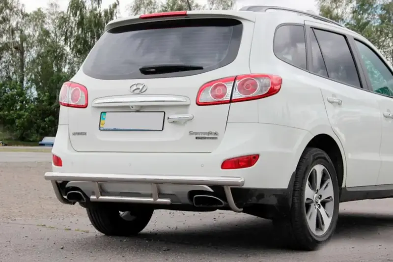 Задня дуга AK002-2 (нерж.) для Hyundai Santa Fe 2 2006–2012