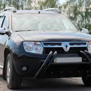 Кенгурятник Kelebek WT011 Black (нерж) для Renault Duster 2008–2017