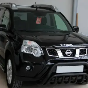 Передній захист WT002 Black (нерж) для Nissan X-trail T31 2007–2014