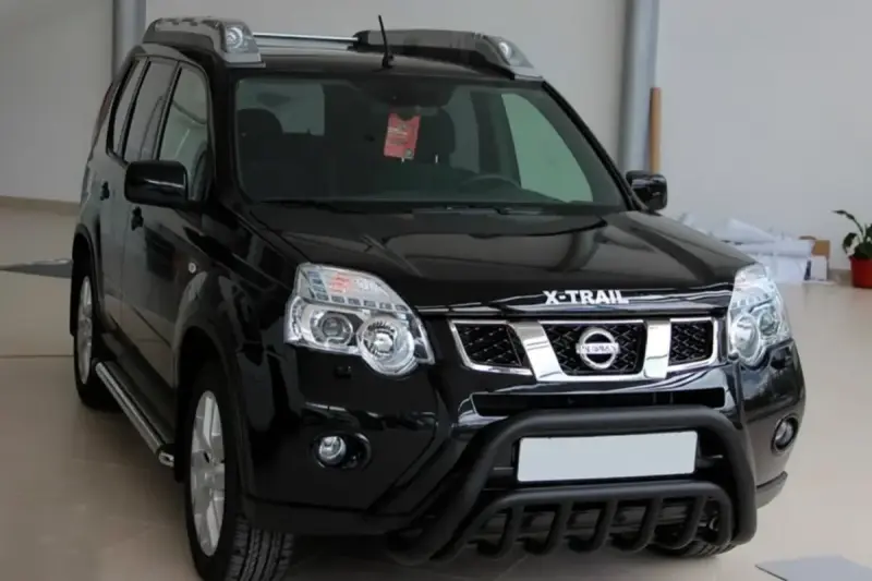 Передній захист WT002 Black (нерж) для Nissan X-trail T31 2007–2014