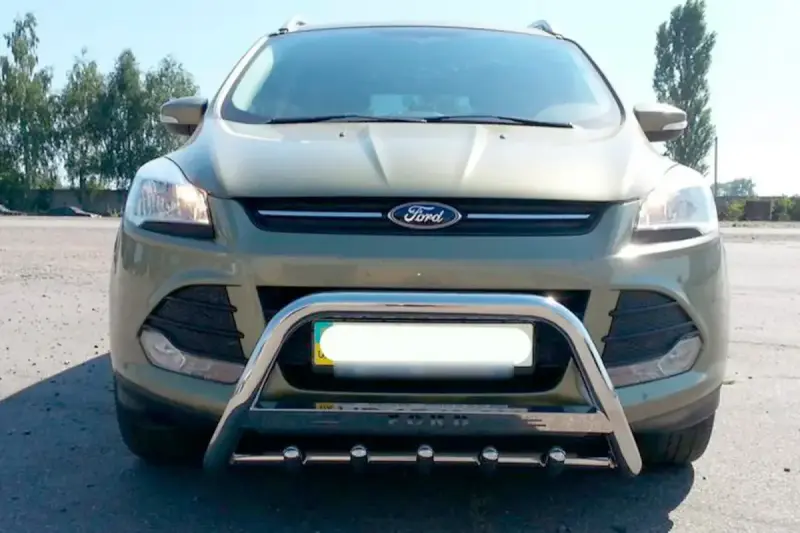 Кенгурятник WT004 (нерж.) для Ford Kuga/Escape 2013–2019