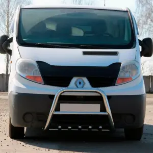 Кенгурятник QT-Spec (нерж.) для Opel Vivaro 2001–2015