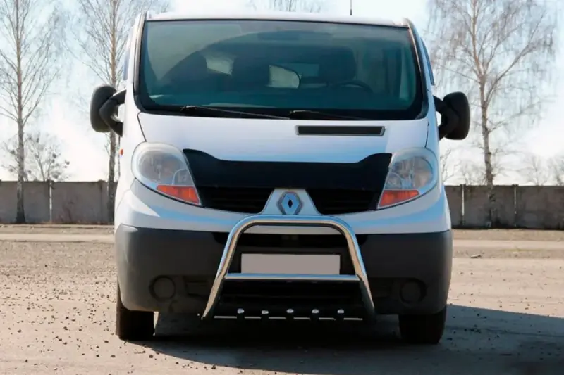 Кенгурятник QT-Spec (нерж.) для Opel Vivaro 2001–2015