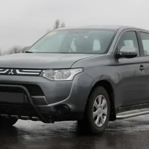 Кенгурятник WT004 Black (нерж.) для Mitsubishi Outlander 2012–2021
