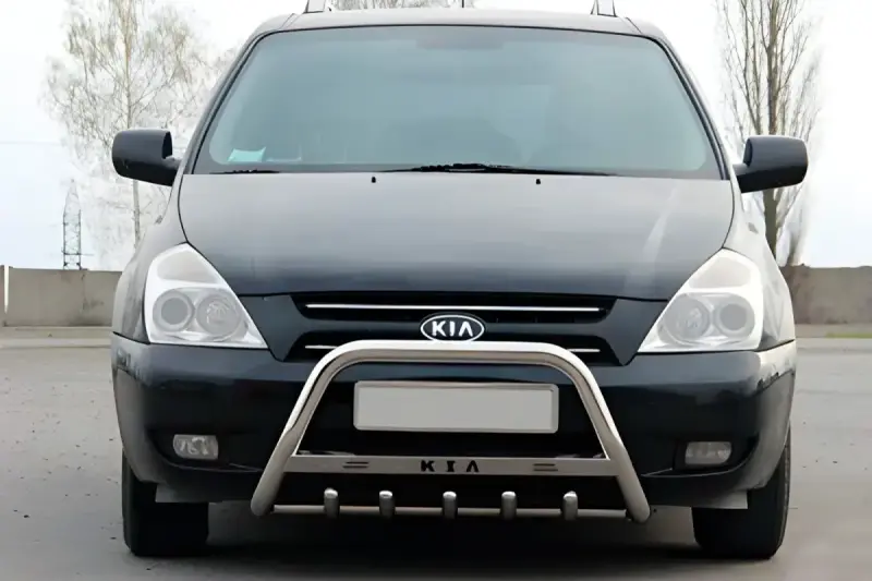 Кенгурятник WT004 (нерж) для KIA Carnival 2002–2013
