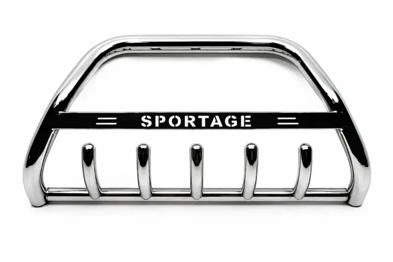 Кенгурятник WT004 (нерж) для KIA Sportage 2004–2010