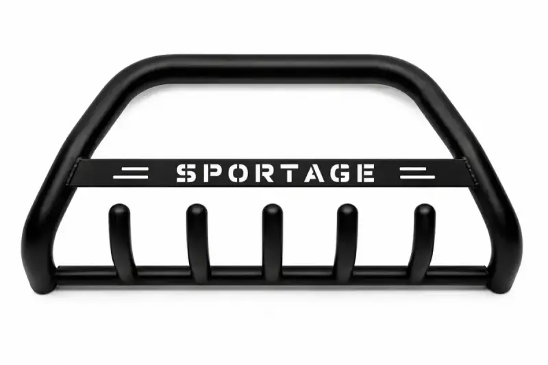 Кенгурятник WT004 Black (нерж) для KIA Sportage 2004–2010
