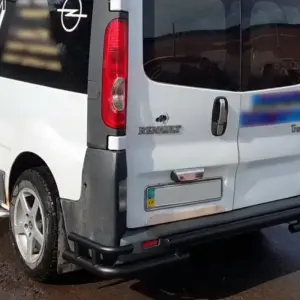 Задній захист AK-Special Black (нерж) для Renault Trafic 2001–2015