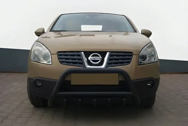 Кенгурятник WT003 Black (нерж) для Nissan Qashqai 2010–2014