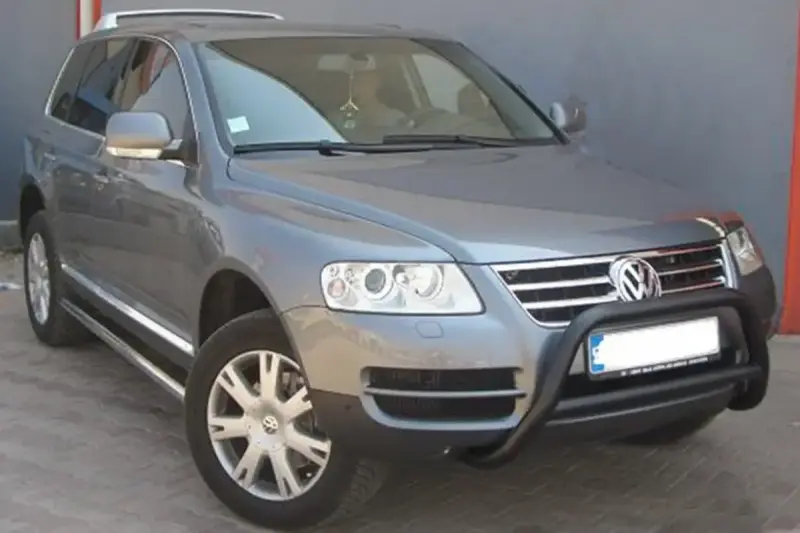 Кенгурятник WT005 Colt Black (нерж) для Volkswagen Touareg 2002–2010