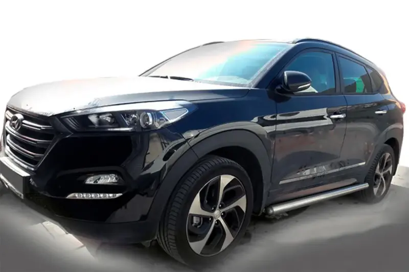 Бічні труби (2 шт., нерж) для Hyundai Tucson TL 2016–2021